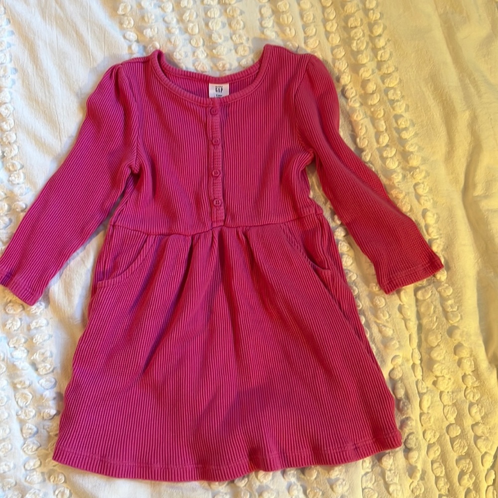 Gap Thermal Pink Dress 2T & 3T